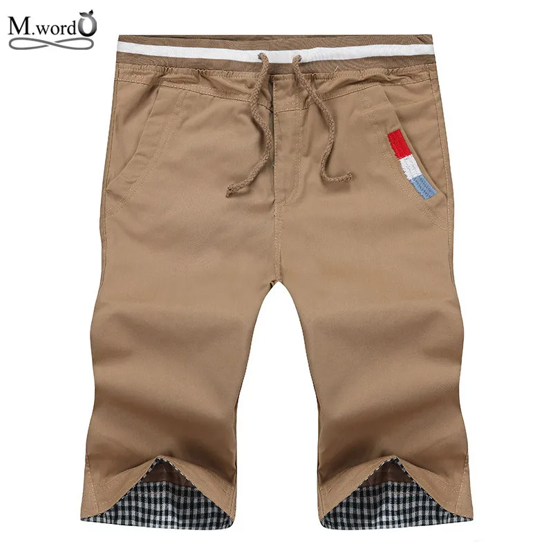 Мужские повседневные хлопковые шорты однотонные пляжные лето 2019|shorts men casual|cotton