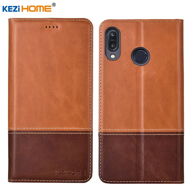 Чехол для Asus Zenfone Max M1 ZB555KL KEZiHOME двойной Цвета Чехол-портмоне из натуральной кожи