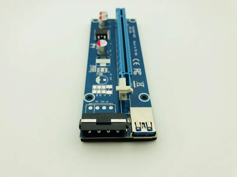 100 шт. Новинка Райзер 006 VER006 PCI экспресс-карта 1x до 16x PCI-E удлинитель USB3.0 кабель SATA