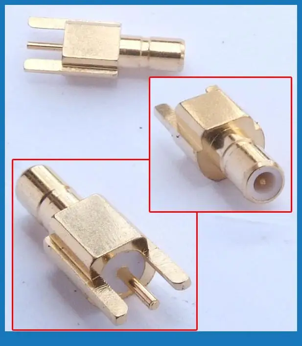 50 шт. MMCX штепсельная вилка прямоугольная пластина прямой RF PCB mount|mount|mount pcbmounting plate |