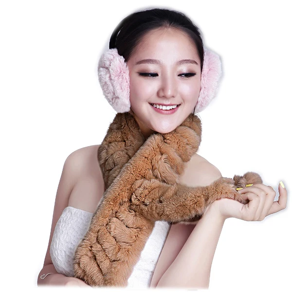 

Женские шарфы с натуральным кроличьим мехом zero fish, зимние меховые аксессуары, женский шейный платок, осень 2019