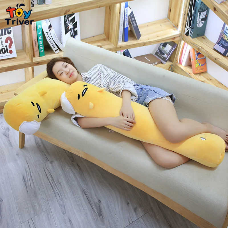 Японское аниме Gudetama ленивый яичный желток Brother Bolster Boyfriend Подушка плюшевая игрушка Triver Мягкая кукла подарок на день рождения Декор