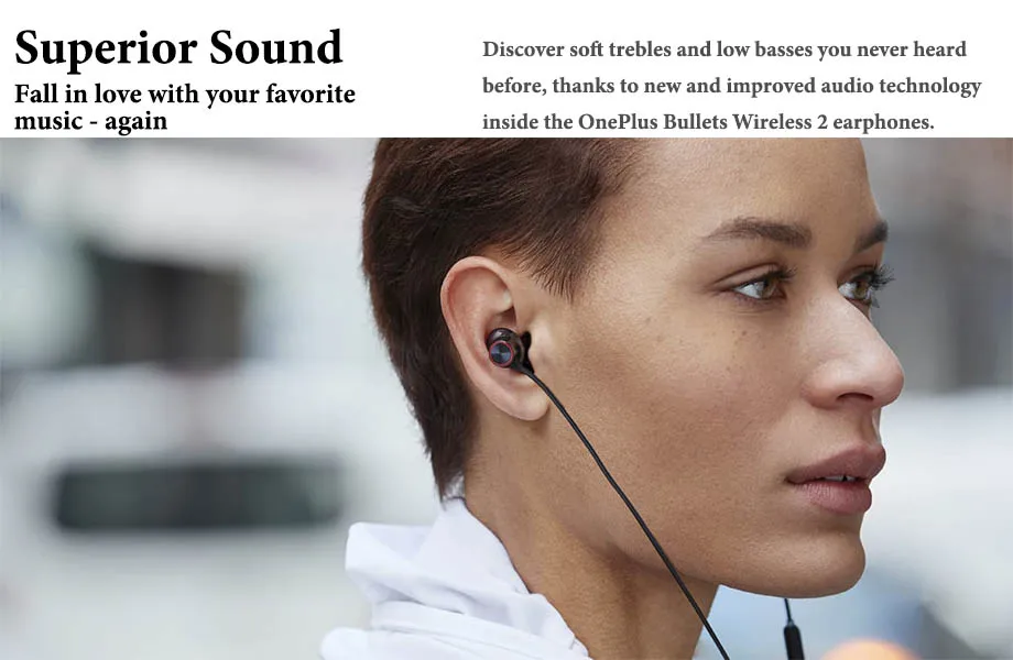 Официальный Oneplus Bullets беспроводной 2 Bluetooth наушники OnePlus Bullets 2 для Oneplus 7 Pro интерфейс Warp flash Charge функция