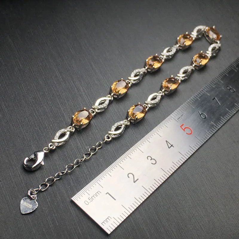 Женский браслет с зултанитом из серебра 925 пробы|Гибкие и жесткие браслеты| |