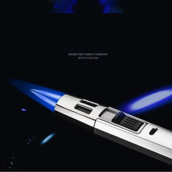 BC450-1 Raptor pen cross double direct impact blue flame фиксированная Зажигалка для сигар | Дом и сад