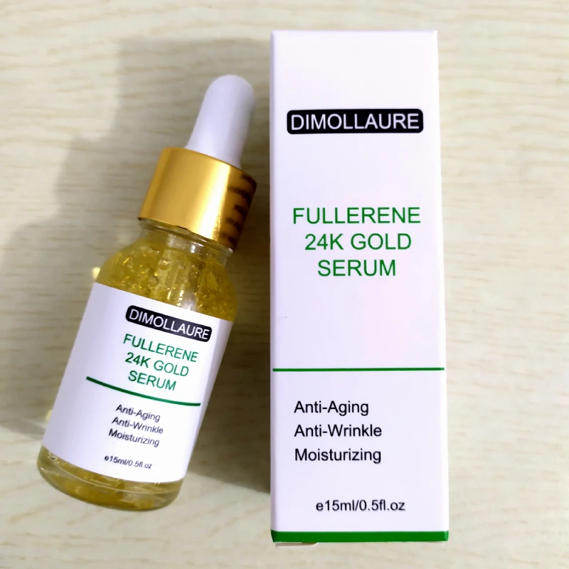 Dimollaure Fullerene 24K Gold Serum kojic acid serum Hyaluronic Acid Serum Six Peptides Serum Anti-Aging Wrinkle Moisturizing