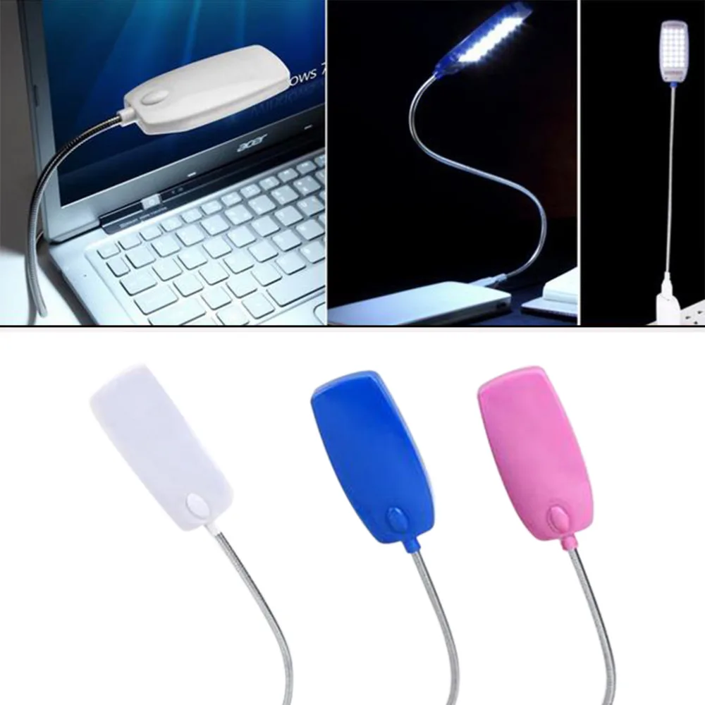 Светодиодная мини-лампа USB Гибкая Настольная лампа для компьютера Lampe ноутбука ПК