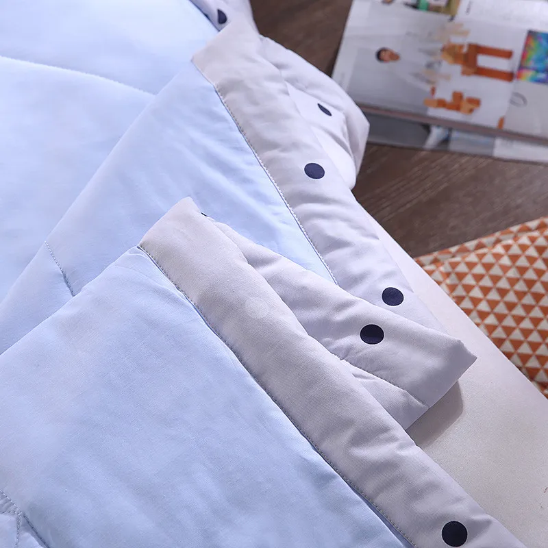 Blue Boat Cartoon Pattern Blanket Comforter Bed Cover Quilting Summer Quilt Home Textiles Suitable For Children Kids Men Adult | Дом и сад