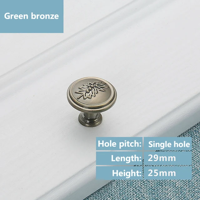 green bronze KAK Европейский стиль ручки шкафа современные цвета слоновой кости белые ручки для выдвижного ящика дверные ручки к шкафу модная мебель ручки - Цвет: green bronze