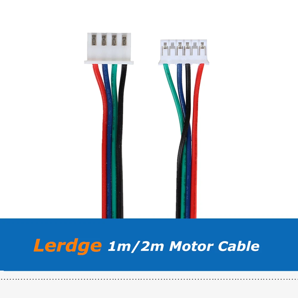 4 шт./лот Lerdge 1 м/2 м XH2.54 4-контактный моторный кабель с DuPont Line белый терминал для 3D