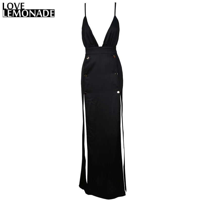 Love & Lemonade 2016 новое Золотое длинное платье с застежкой TB 8889|sexy party dress|sexy partyparty dresses |