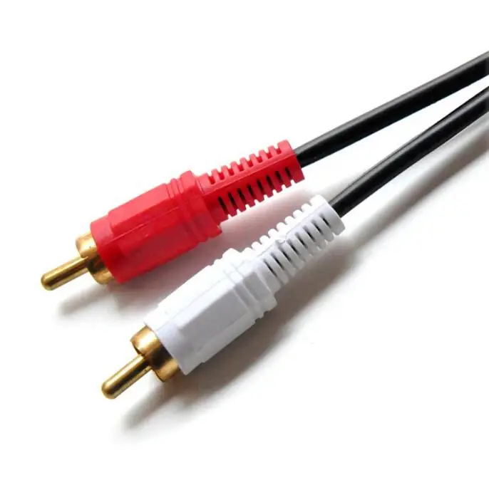 Аудиокабель RCA с 2 штекерами на 1 гнездо 3 5 мм стерео аудио сплиттер Y кабеля для