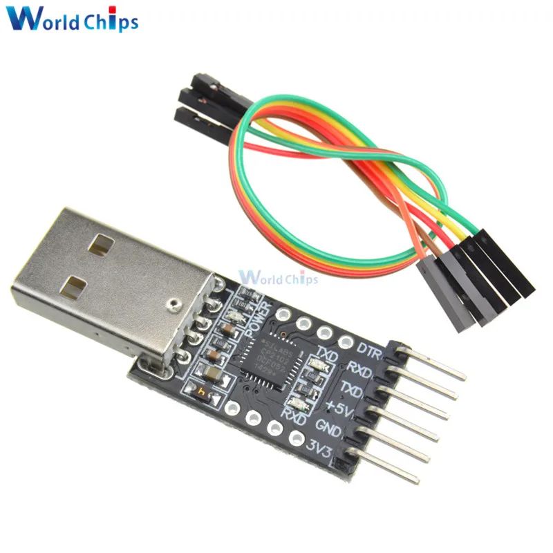 1 шт./лот CP2102 от USB 2 0 до UART TTL 6 Контактный Модуль разъема последовательный