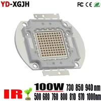 High Power LED Chip 500nm 730nm 850nm 940nm 1000nm IR LED Infrared  3W 5W 10W 20W 30W 50W  Emitter Light for 100W Lamp LED Beads