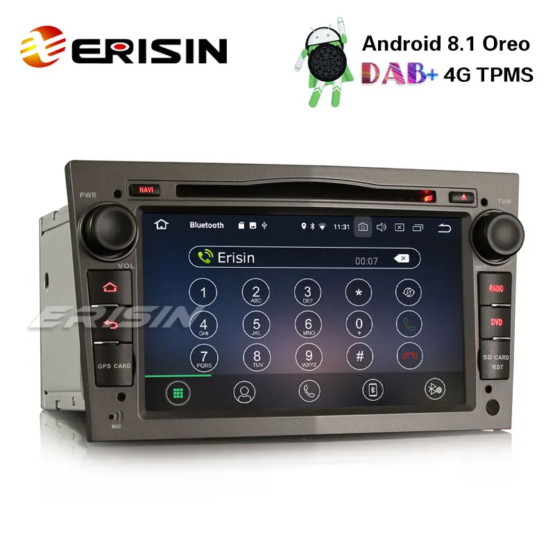 Erisin ES3960PG 7 &quotAndroid 8 1 автомобильный стерео DAB + gps DVR SWC для OPEL Vauxhall Corsa Zafira Astra Signum Meriva |