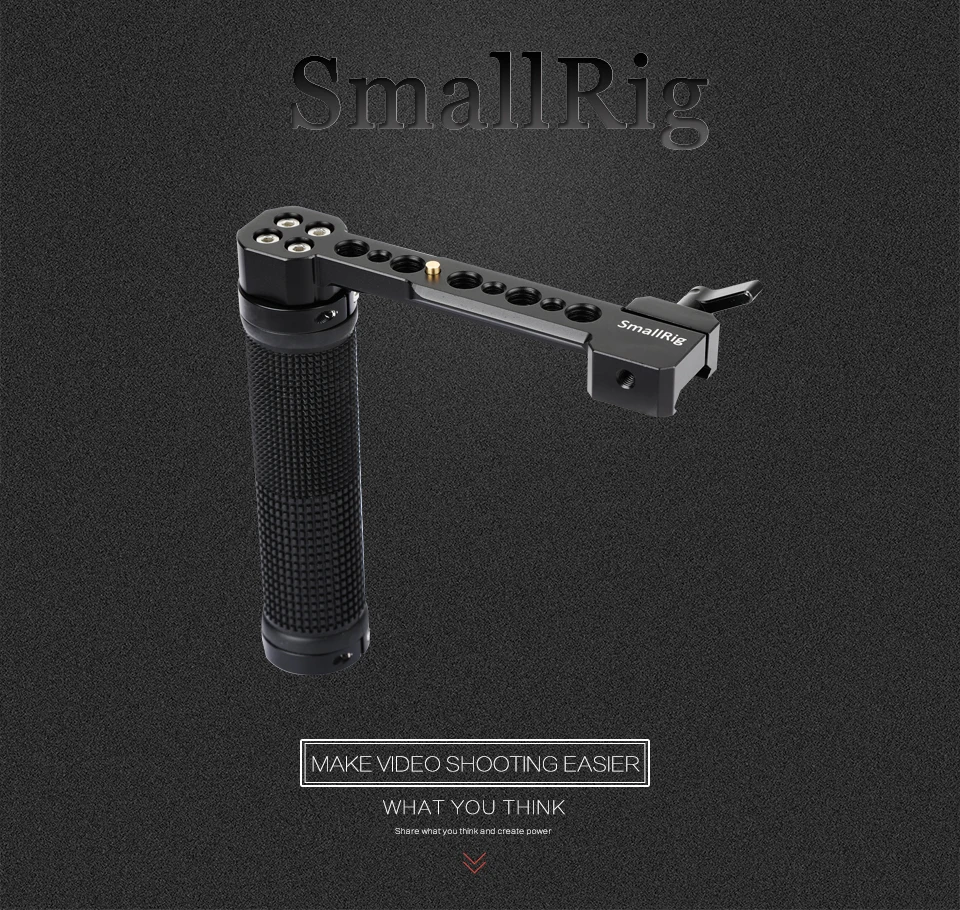 SmallRig DSLR камера рукоятка Quick Release NATO Боковая ручка(резина) для DSLR с Рельсом Nato для DIY опций 1951