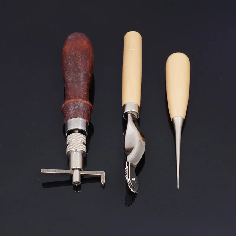 9 шт./компл. набор инструментов ручной работы для шитья кожи кожевенного ремесла