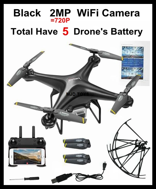 Black 2mp cam 5b Обновление Дрон с камерой 720 P HD 0,3 Вт белый парение Helikopter VS SYMA X52 Дрон RC Дрон полный hd-камера Дрон Professional - Цвет: Black 2mp cam 5b