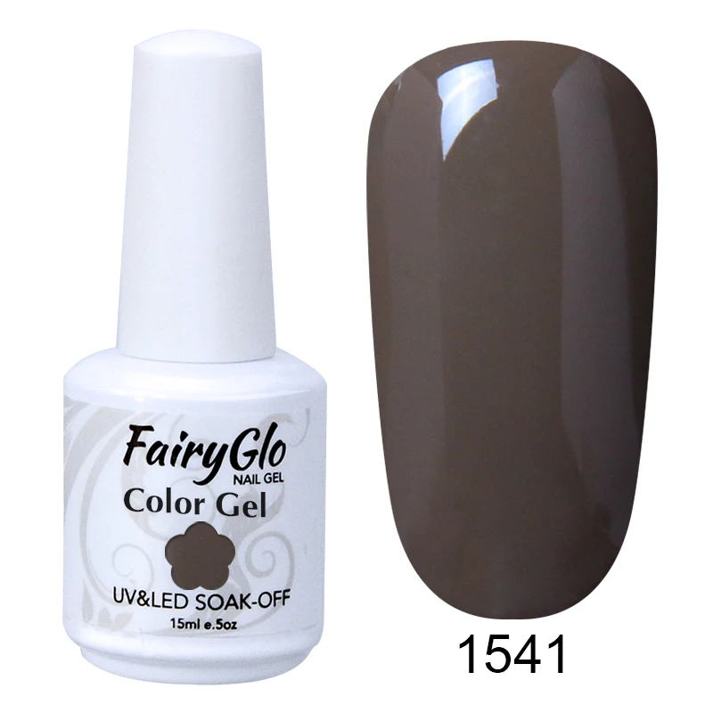 1541 FairyGlo 15 мл белый флакон гель для ногтей УФ-гель для ногтей верхнее покрытие длинный последний Гибридный гель лак обычный лак для ногтей Lucky Enamal - Цвет: 1541