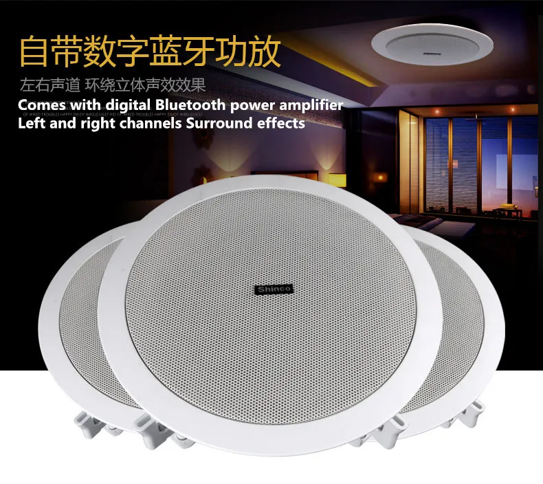Shinco V2 Беспроводная Bluetooth потолочная акустическая система потолочная фоновая музыка Радио Колонки