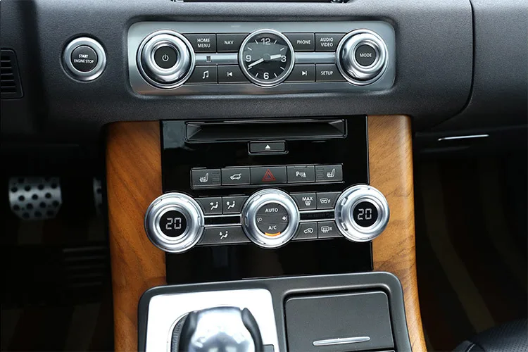2012-2013 ABS Хромированная Центральная панель управления CD для Land rover Range Rover Sport RR Sport 2012-2013 автостайлинг