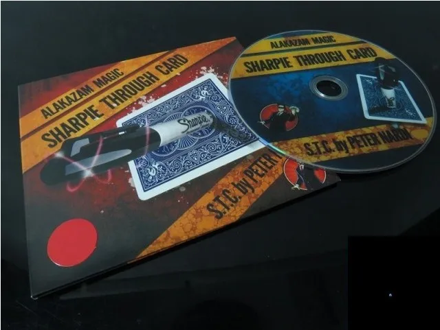 Sharpie сквозная карта (только специальная карта) магические трюки проникают в