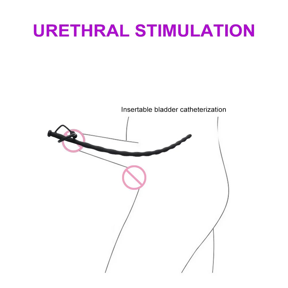 Силиконовый катетер для уретры штекер мужского пениса звуковая уретральная