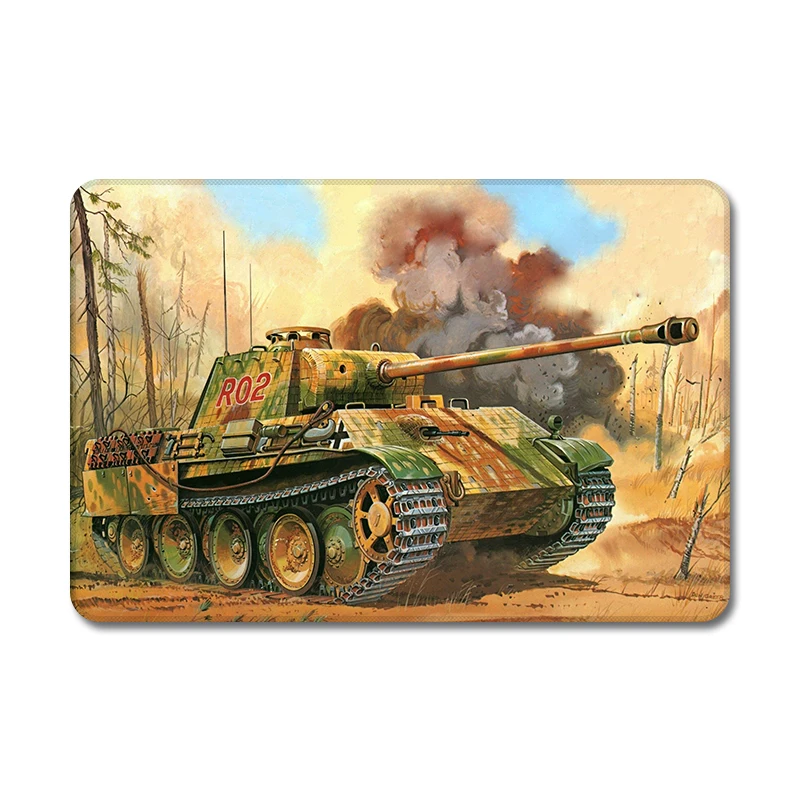 Marching Designs World War 2 WWII Tanks натуральный резиновый коврик для мыши Коврик ноутбука