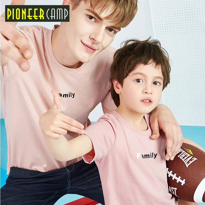 Pioneer camp/Новая детская рубашка Футболка с рукавами одежда для детей футболка папы