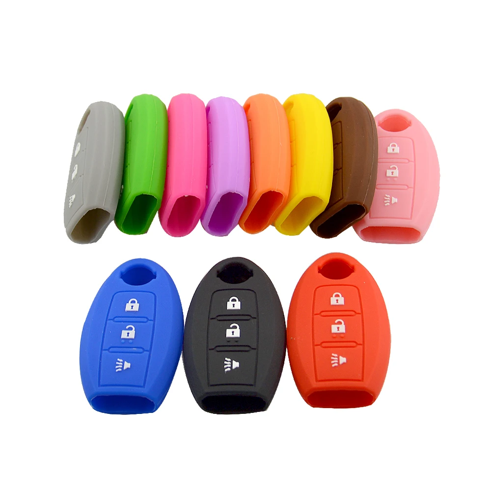 OkeyTech хорошее качество силиконовый чехол для ключа автомобиля Nissan Qashqai Skyline Juke Alissa