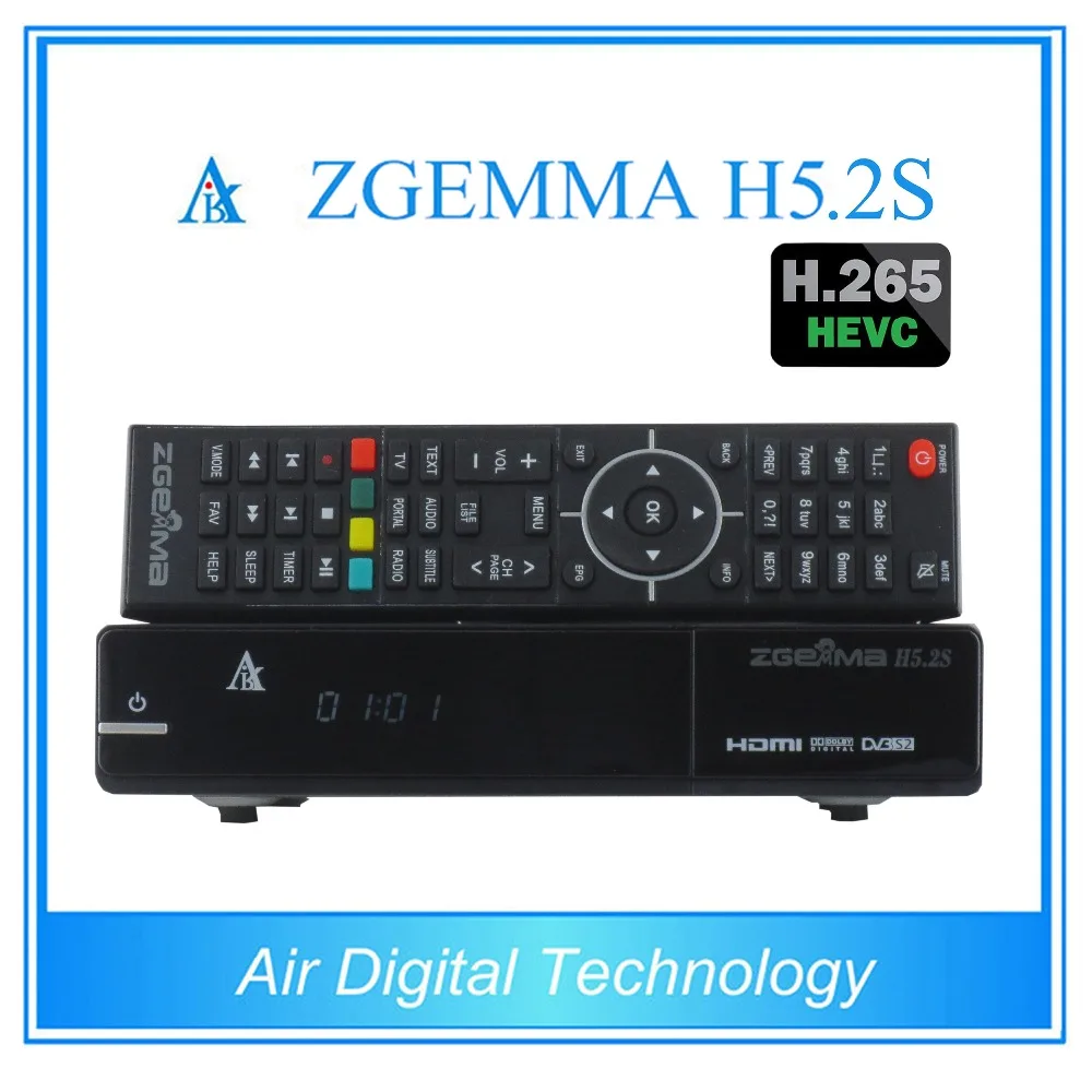 2 шт./лот zgemma h5.2s двойной тюнер dvb s2 спутниковый ресивер h.265 декодер|dvb s2|tuner s2dvb satellite