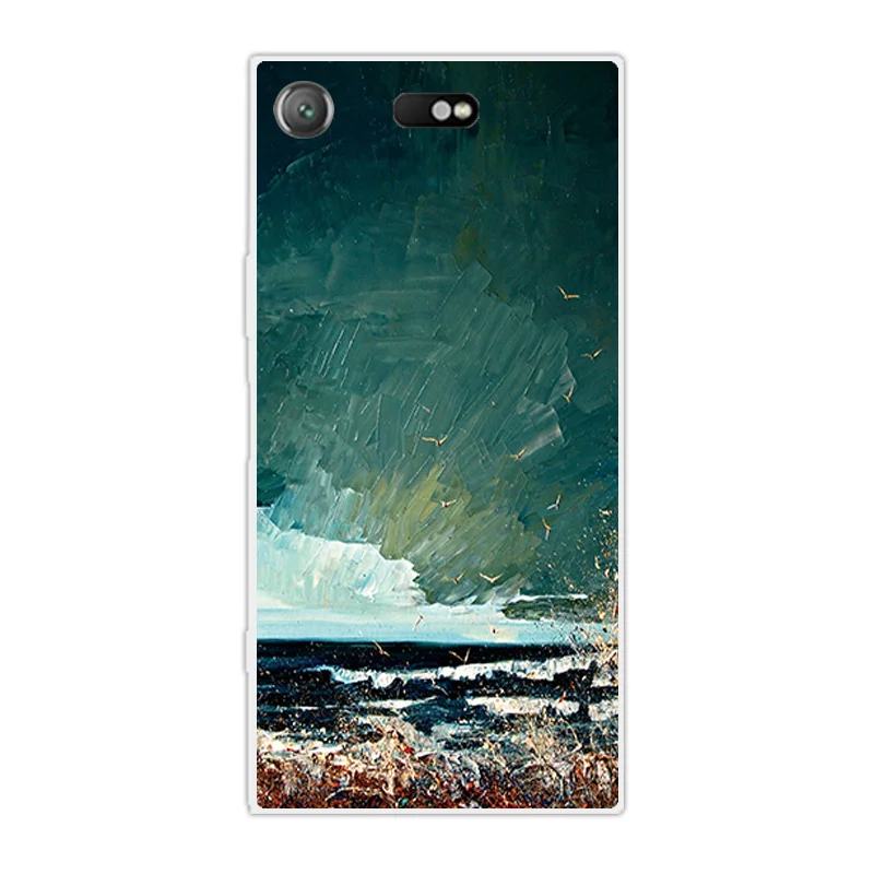 4 6 дюйма для Sony Xperia XZ1 Compact Heaven задняя крышка прозрачный мягкий силиконовый тонкий