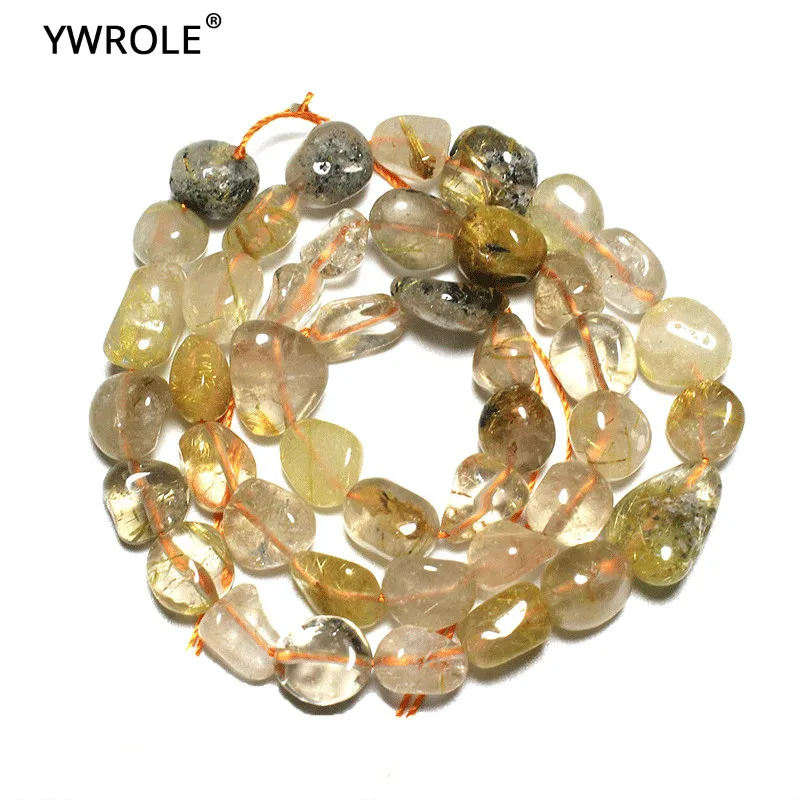 7-10 мм Оптовая Продажа гравийная форма нерегулярные Rutilated кварц натуральный