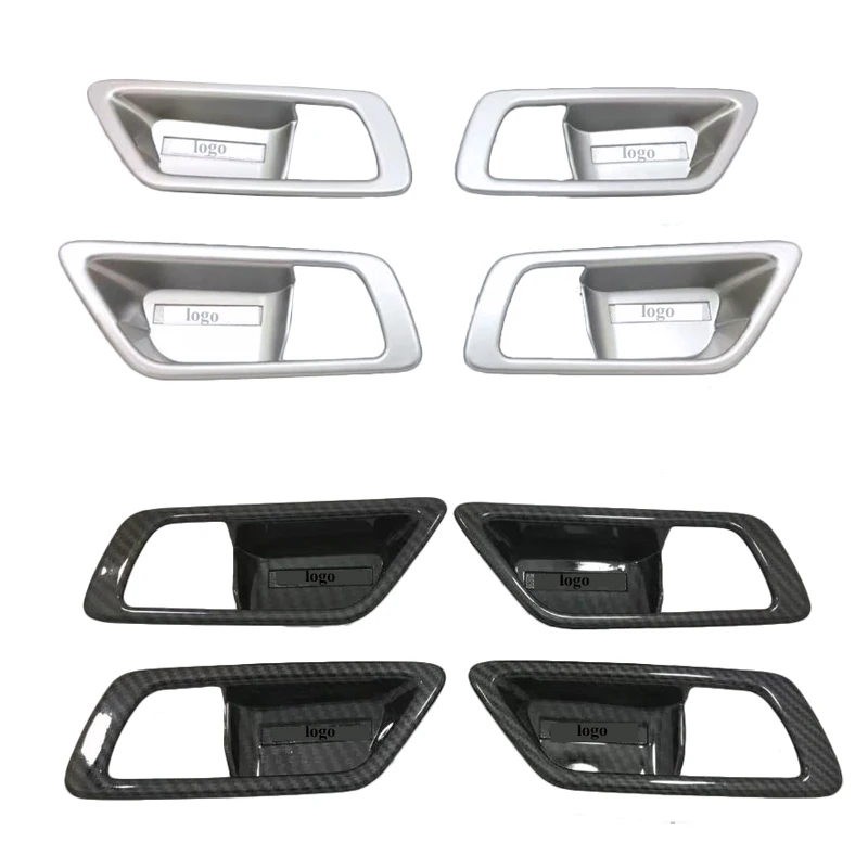 ABS Matte Carbon Fiber накладка на внутреннюю дверную ручку Trim Door Bowl Stickers Decoration Auto Accessories For