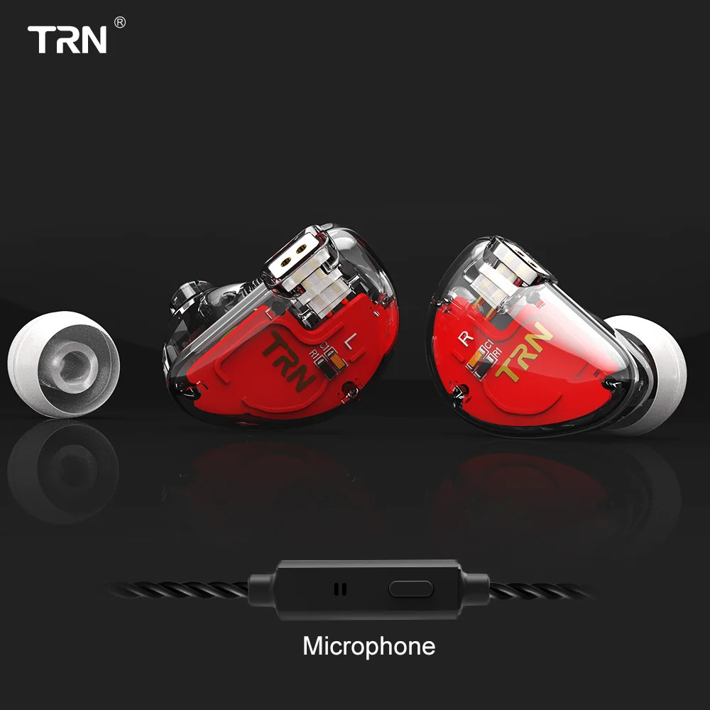 AK TRN V30 2BA + 1DD гибридные наушники контролировать бег спортивные HIFI съемный 2Pin