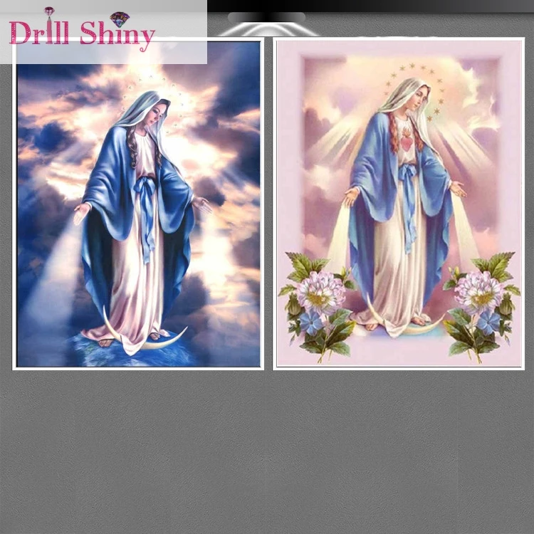 

5D алмазная вышивка, религиозный цветок, Алмазная мозаика «сделай сам», картины для гостиной, алмазная живопись