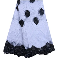 whitr black 2019 high quality nigerian milk lace fabrics for wedding party latest african french silk lace fabric with stones