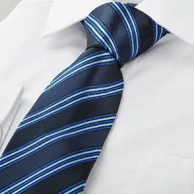 New Classic Striped Dard Light Blue Men' Tie Necktie Business Holiday Gift #0002shenwei | Аксессуары для одежды