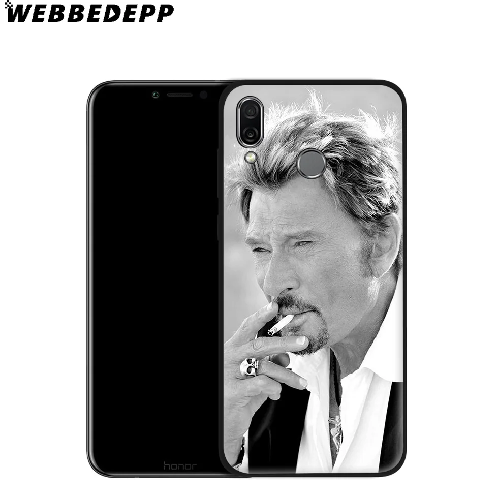 WEBBEDEPP Johnny Hallyday Soft Case for Huawei Mate Honor 20 6A 7A 7C 7X 8 9 9X 10 View Lite Pro 30 |