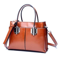 2017 new arrvial genuine leather bag female large shoulder women handbag