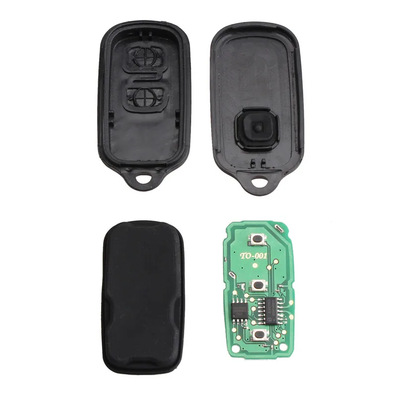 KEYYOU 2 кнопки дистанционного ключа автомобиля для Toyota Celica Echo FJ Cruiser Highlander Prius RAV4 Tacoma