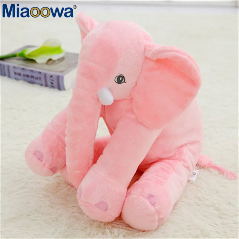 

1Pc 40cm Elephant Plush Toy Kids Sleeping Back Cushion Stuffed Soft Pillow Elephant Baby Doll Christmas Gift for Kids