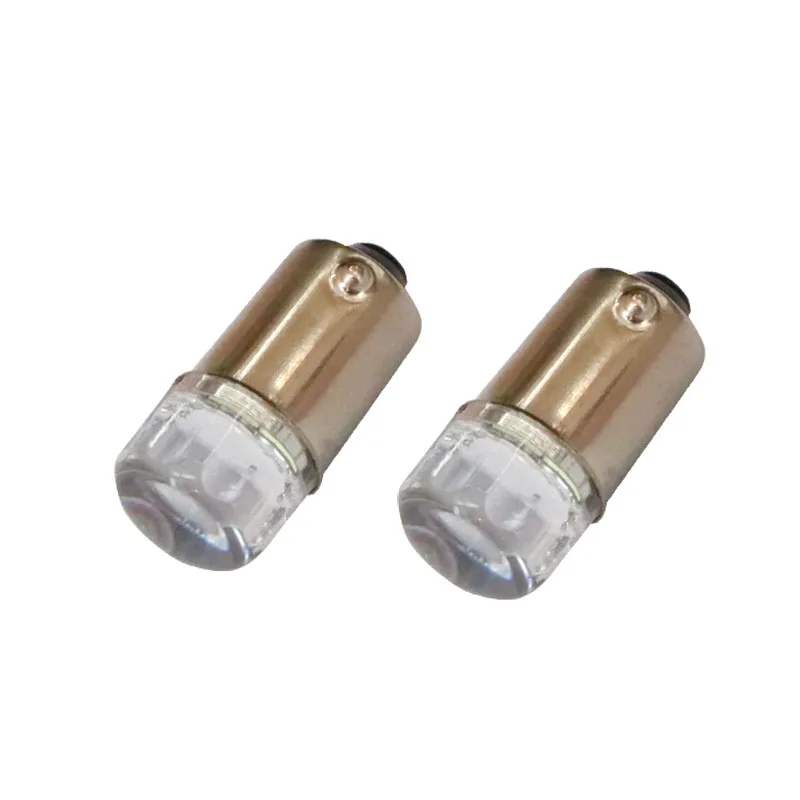 100 шт. BA9S T4W LED 2 2835 SMD Римский столбец точечный объектив автомобильная лампа 7