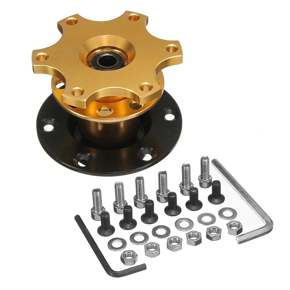 Car Universal Boss Kit Steering Wheel Hub Connector Quick Release Adapter Racing Snap Off With Fixing Bit | Автомобили и