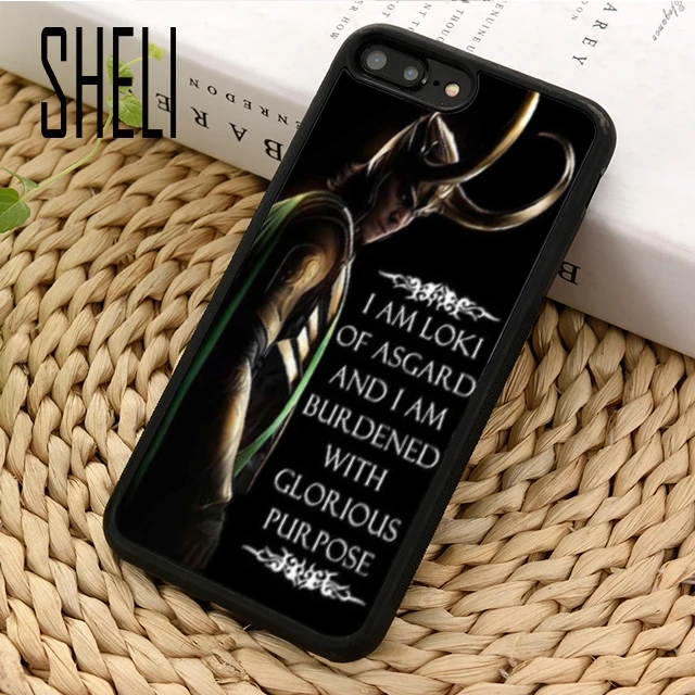 SHELI Marvel Hero Loki Thor мягкий чехол для телефона iPhone 4 5 6 6s 7 8 plus 11 pro X XR XS max Samsung S6 S7 edge S8 S9 S10