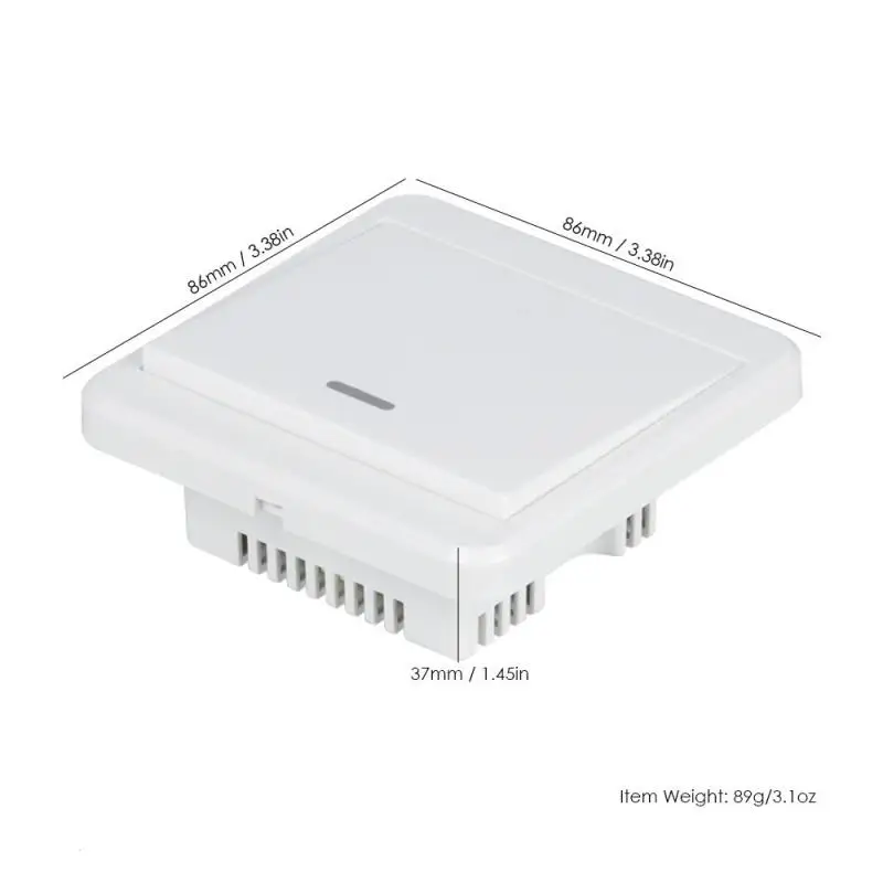 1 Gang UK Plug light wall switch Smart Voice Control Timing Setting APP Remote WiFi Switch with push button on off | Обустройство