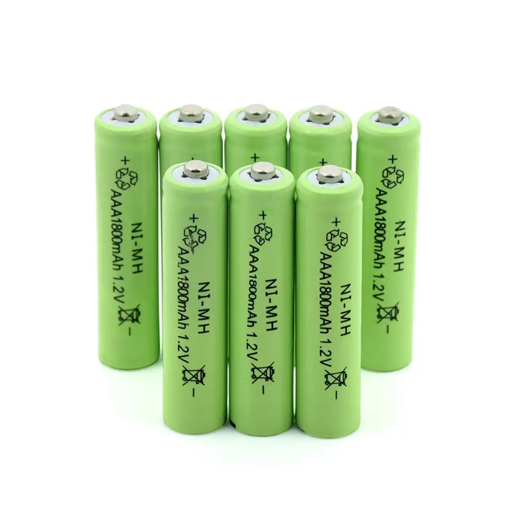 TBUOTZO 3/4/6 Ni MH 1 2 V AAA перезаряжаемая 1800mAh 3A нейтральная аккумуляторная батарея