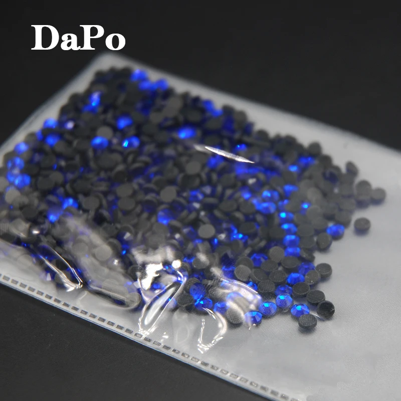 Сапфировые/синие бриллиантовые стразы горячей фиксации со стразами|rhinestone stickers for