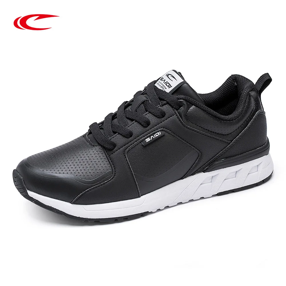 SAIQI 2019 Men's Casual Shoes Shock Absorption Cushion Campus Wind Non-Slip PU Stitching 338056 | Спорт и развлечения