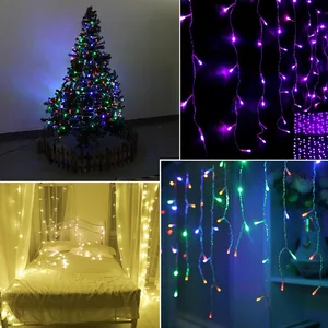 1 упаковка, RGB 10 м 100 светодиодов 110 В220 В, Рождественский светильник ingСвадебныевечерниепраздничные декоративные светодиодные ленты, водонепроницаемый светильник